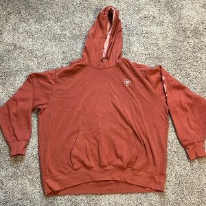 Ariat women’s XXL dark coral sweatshirt. See photos for pilling.